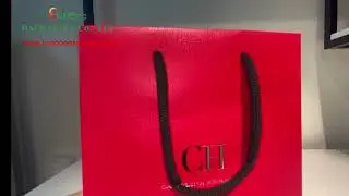 ✨ Red Matt Laminated Paper Bags with Rope Handles | Sunboo Packaging ✨