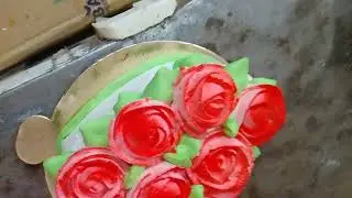 heart shape cake#counter