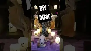 Hail Odin! DIY Pagan Altar Made From Bones and Earthly Materials #pagan #wicca #vikings