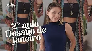 Como fazer um Kimono de Crochê em 3 passos | Desafio de Janeiro - Arteira Linhas