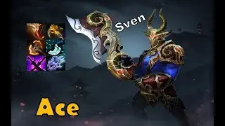 Ace [Sven] Mid Lane / Top Rank Pro Gameplay - Dota 2