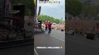 Unreal reception for Charles & Lewis at Singapore GP fan forum #lewishamilton #charlesleclerc #f1