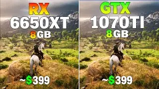 RX 6650 XT vs GTX 1070 Tİ - Test in 8 Games