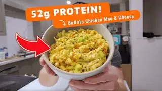 The BEST High Protein Meal Prep Buffalo Chicken Mac & Cheese You Will Ever Make