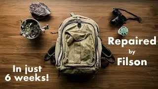Рюкзак фотографа Filson отремонтирован компанией Filson во второй раз!
