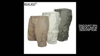 Men's Shorts Loose Casual Shorts Summer Street Drawstring Tactical Shorts Multi-pocket Outdoor Sport