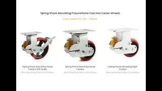 Spring shock absorbing caster  -Dashi Huihao Caster factory