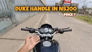 Installing Ktm Duke Handle bar in Ns200 😯 price?? #ns200 #modification
