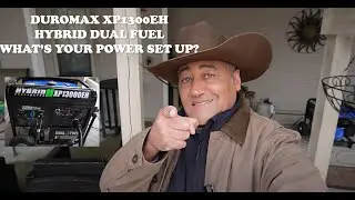 DUROMAX 13000EH DUAL FUEL HOME SET UP