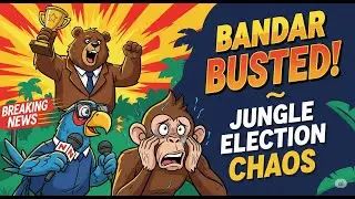 Jungle Election 2025 | Bandar Busted! 😂 | Funny Animal Comedy | Choti Si Khushi
