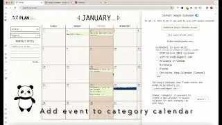 Planda Google Calendar Sync