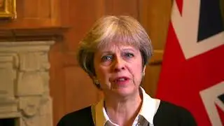 UK PM May says British forces conduct targeted strike against Syria