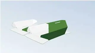 Burger Fast Food Box Template for Packaging