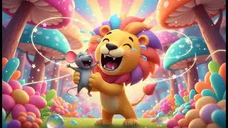 Лев и мышь | Детская песенка и поучительная история | Анимированная басня для детей | Новая анимация
