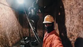 Cleaning Anchor Chain Locker moments