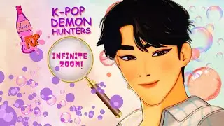 K-POP DEMON HUNTERS 💜 | INFINITE ZOOM ART TOUR🔍  | soda pop (visual journey)