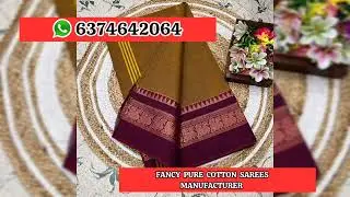 💯👗🌿Fancy Pure Cotton 👌 #sarees Low Price Wholesale Price Available