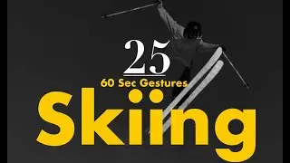 Practice Drawing Gestures - Skiing (25 poses *  60 seconds)