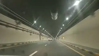Car drive under new tunnel with free copyright video | no copyright videos