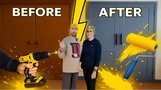DIY Door Renovation | Turn Any Door Into a Hampton Style Door (Step by Step + Cost)