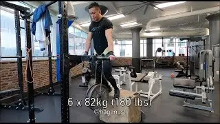 Dips 6x82kg (180 lbs); 5MU-5DB-5PU; Half MU 5x4