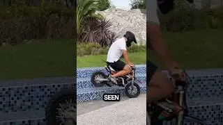 Самый маленький в мире мини-трюковый мотоцикл 😱🏍️ | Дети катаются на высокой скорости #ytshorts