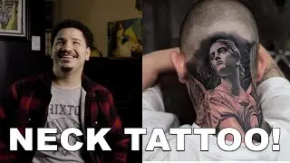 Insanely PAINFUL NECK TATTOO!! *caution*
