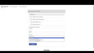 PAYING VIRGINIA STATE INCOME TAXES