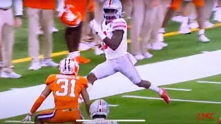 Trey Sermon Leaps Over Clemson Defender! Ohio State vs Clemson Allstate Sugar Bowl!