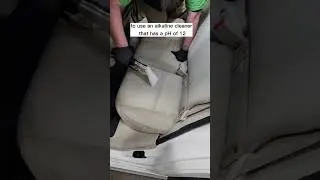 Stain removal for fabric seats...done the right way! #autodetailing