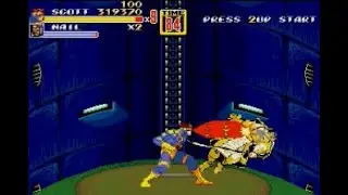 Streets of Rage 2 X Men Children Of Atom Cyclops Speedrun Hack by Savok
