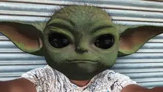 Baby Yoda got some Burial moves | Dubstep Helmet VFX