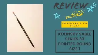 [REVIEW] Brush Rosemary & Co Kolinsky Sable Series 33 Pointed  Round Size 1