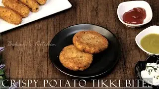 Crispy Potato Tikki Bites | Bokaai&rsquo;s Crunchy Aloo Bite Tikka | Mini Potato Crisps | Spicy Aloo Snack