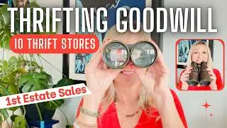 Thrifting my Weekly Goodwills. 10 Thrift Stores in 1 Day + 1st Estate Sales 2026! Check out my Finds