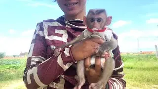 So refreshing!! Mom takes her adorable little baby, LIORA, outside to play after drinking Milk