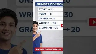 1️⃣ English Question Paper Number Division | Story, Poem, Grammar Marks Explained