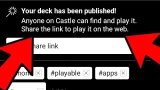 how to share your deck in castle app