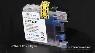 Cartouche d'encre compatible Brother LC123 Cyan