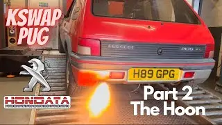 K20 kswap Peugeot 205 is a Riot on the Road, The Test Drive