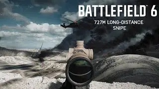 🎯 Battlefield 6 &ndash; 727m Sniper Shot! | Insane Long-Distance Precision Kill