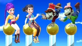 【スーパーマリオパーティ】すべての最高のミニゲームRumi Vs Zoey Vs マリオVsルイージ(最強CPUたつじん)