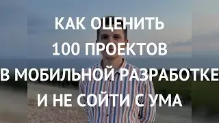 Как оценить 100 проектов в мобильной разработке и не сойти с ума - Никита Королев