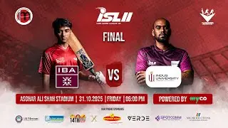 IOBM Super League Season 2 2025 - Final Match - IBA VS INDUS
