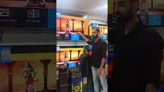 Showing customer LED SMART TV Pankaj electronics
