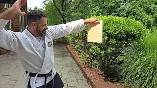 Tameshiwari &mdash; No-Support Board Break with Shuto Strike || Kokondo Karate & Jukido Jujitsu