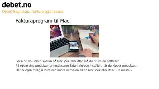 Fakturaprogram til Mac - Debet Faktura - Gratis fakturaprogram