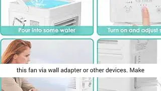 Evaporative Air Cooler 5000mAh Battery Operated Personal Portable Air Conditioner Fan & Humidifier f