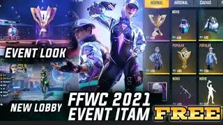 FFWC 2021 ALL ITEMS FREE FIRE | ALL ITEMS FULL REVIEW NEW GUN SKINS , BUNDEL, AND OTHERS