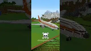 Minecraft Plane Build Battle - Noob vs Pro vs Hacker vs God #shorts #minecraft